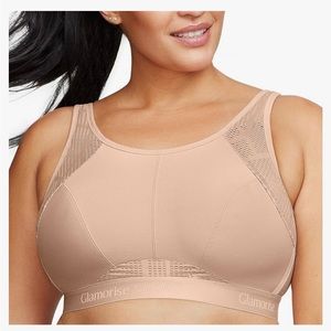 Glamorize women’s plus size No-sweat sports Bra wire free size 40D. Like new